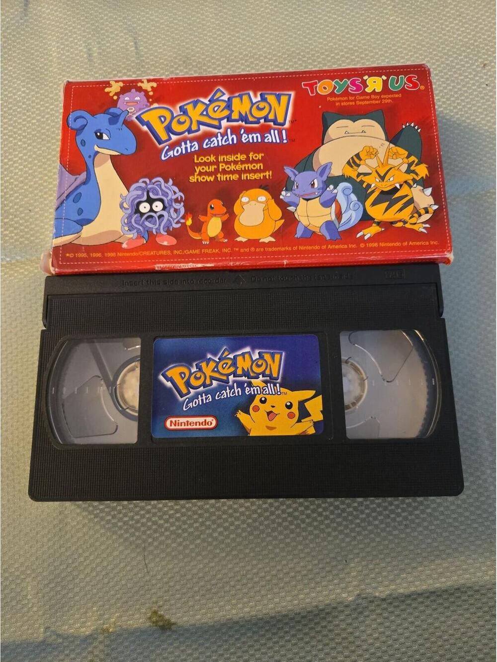 Vintage 1998 Pokemon Toys R Us 'Show Time' Promotional VHS and Box - Picture 2 of 5